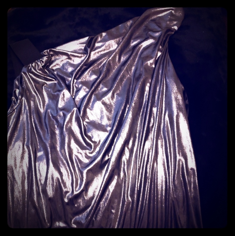 Faux one shoulder